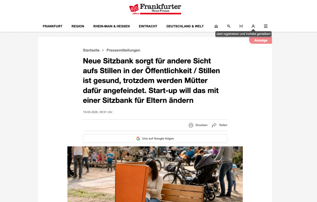 Artikel zur Stillbank